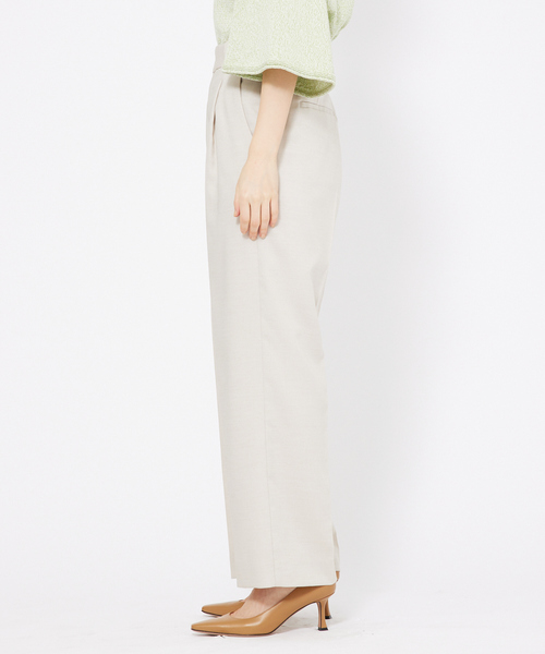 qualite（カリテ）の「シャークスキンストレートパンツ（スラックス・レディース・グレー/ピンクベージュ・38/36）」の17枚目の写真