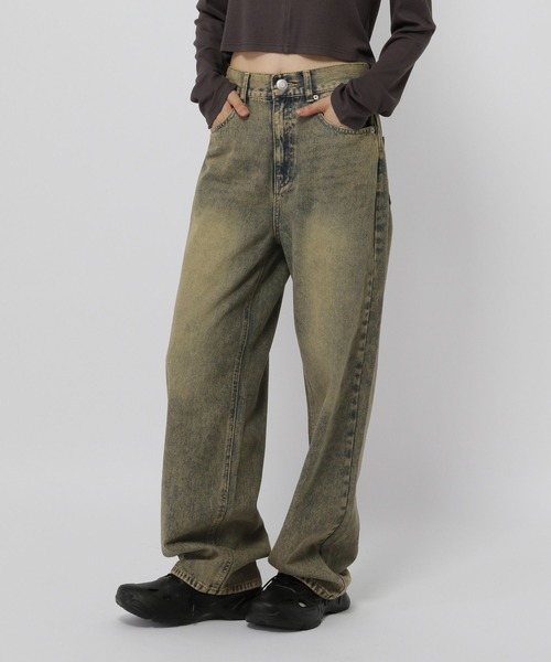 3.3 Field Trip （3.3フィールドトリップ）の「【UNISEX】3.3 Field Trip／ビンテージデニムパンツ（デニムパンツ・レディース・ブラック/ブルー・MEDIUM/SMALL/LARGE）」の2枚目の写真