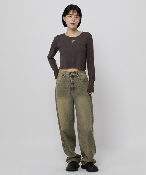 3.3 Field Trip （3.3フィールドトリップ）の「【UNISEX】3.3 Field Trip／ビンテージデニムパンツ（デニムパンツ・レディース・ブラック/ブルー・MEDIUM/SMALL/LARGE）」の16枚目の写真