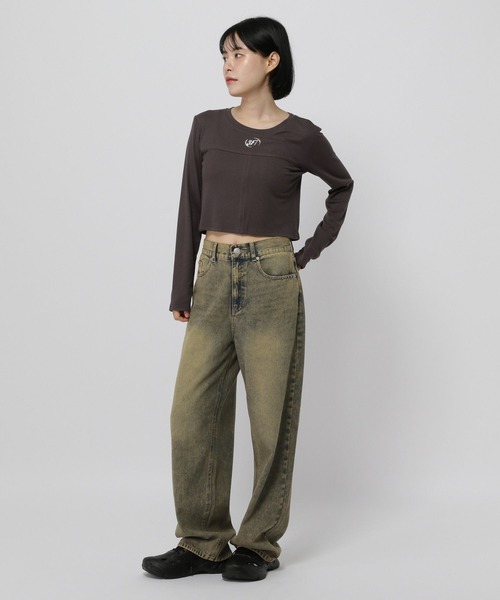 3.3 Field Trip （3.3フィールドトリップ）の「【UNISEX】3.3 Field Trip／ビンテージデニムパンツ（デニムパンツ・レディース・ブラック/ブルー・MEDIUM/SMALL/LARGE）」の5枚目の写真
