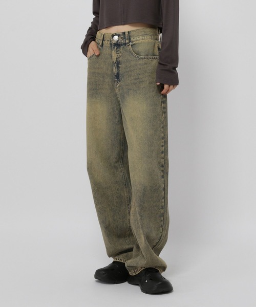 3.3 Field Trip （3.3フィールドトリップ）の「【UNISEX】3.3 Field Trip／ビンテージデニムパンツ（デニムパンツ・レディース・ブラック/ブルー・MEDIUM/SMALL/LARGE）」の7枚目の写真