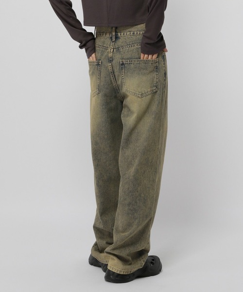 3.3 Field Trip （3.3フィールドトリップ）の「【UNISEX】3.3 Field Trip／ビンテージデニムパンツ（デニムパンツ・レディース・ブラック/ブルー・MEDIUM/SMALL/LARGE）」の9枚目の写真