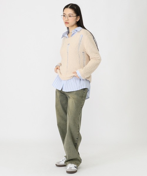 3.3 Field Trip （3.3フィールドトリップ）の「【UNISEX】3.3 Field Trip／ビンテージデニムパンツ（デニムパンツ・レディース・ブラック/ブルー・MEDIUM/SMALL/LARGE）」の18枚目の写真