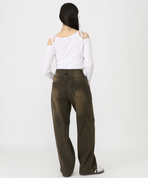 3.3 Field Trip （3.3フィールドトリップ）の「【UNISEX】3.3 Field Trip／ビンテージデニムパンツ（デニムパンツ・レディース・ブラック/ブルー・MEDIUM/SMALL/LARGE）」の12枚目の写真