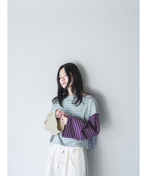 k3&co.（ケイスリーアンドコー）の「BORDER TEE（Tシャツ/カットソー・レディース・マルチ/ネイビー・ONE SIZE）」の17枚目の写真