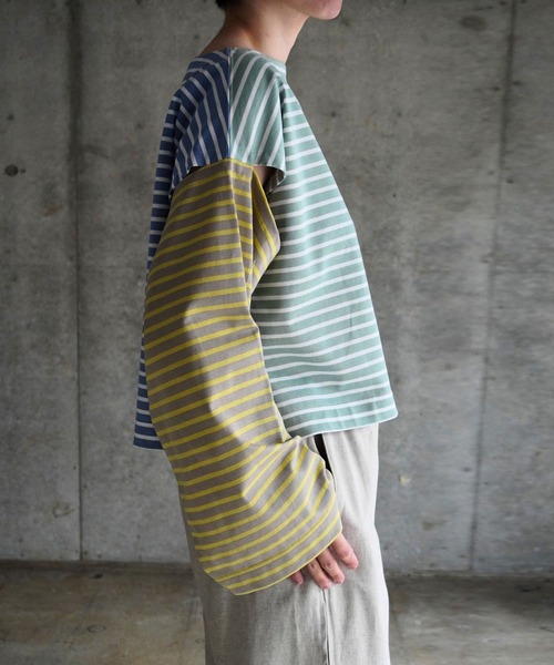 k3&co.（ケイスリーアンドコー）の「BORDER TEE（Tシャツ/カットソー・レディース・マルチ/ネイビー・ONE SIZE）」の19枚目の写真