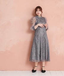 オーガンジー×レースワンピース
