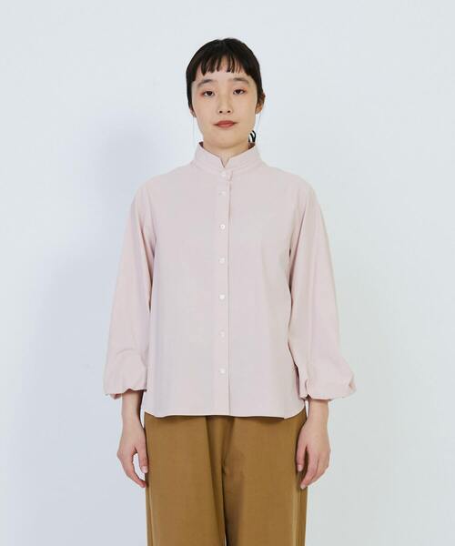 LOISIR（ロワズィール）の「コットンブロードバルーンスリーブブラウス（シャツ/ブラウス・レディース・ローズ/オフホワイト/ピンク・FREE）」の16枚目の写真