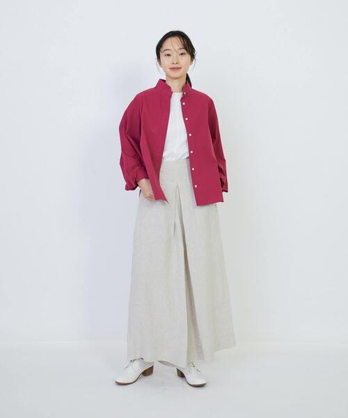 LOISIR（ロワズィール）の「コットンブロードバルーンスリーブブラウス（シャツ/ブラウス・レディース・ローズ/オフホワイト/ピンク・FREE）」の19枚目の写真