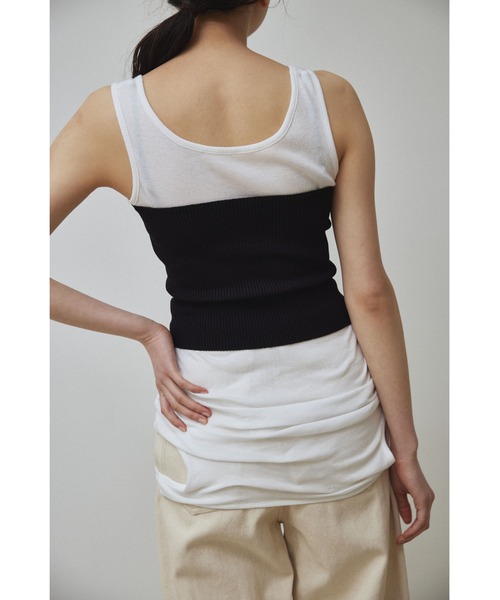 Abor(アボア)の「【Abor】Knit Bustier/ニットビスチェ(ニット/セーター・レディース・アイボリー/グレー/ブラック・FREE)」の10枚目の写真