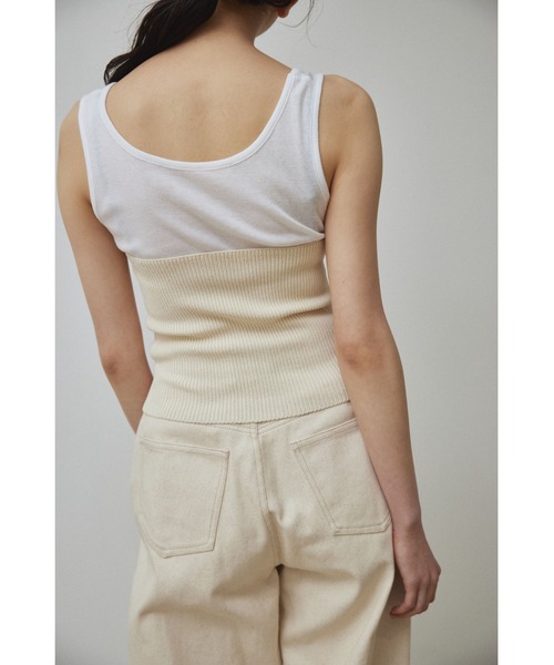 Abor(アボア)の「【Abor】Knit Bustier/ニットビスチェ(ニット/セーター・レディース・アイボリー/グレー/ブラック・FREE)」の15枚目の写真
