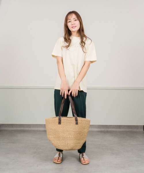 Rivel(リヴェル)の「【Anjou Chouette/アンジュ・シュエット】かごバッグ トートバッグ(かごバッグ・レディース・ナチュラル/ネイビー・FREE)」の7枚目の写真