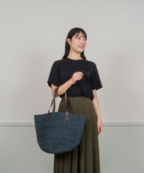 Rivel(リヴェル)の「【Anjou Chouette/アンジュ・シュエット】かごバッグ トートバッグ(かごバッグ・レディース・ナチュラル/ネイビー・FREE)」の9枚目の写真