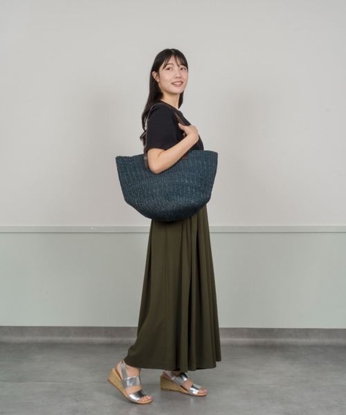 Rivel(リヴェル)の「【Anjou Chouette/アンジュ・シュエット】かごバッグ トートバッグ(かごバッグ・レディース・ナチュラル/ネイビー・FREE)」の10枚目の写真