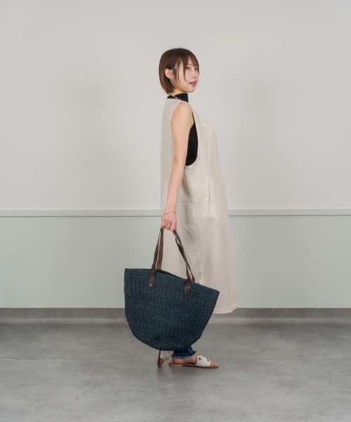 Rivel(リヴェル)の「【Anjou Chouette/アンジュ・シュエット】かごバッグ トートバッグ(かごバッグ・レディース・ナチュラル/ネイビー・FREE)」の13枚目の写真