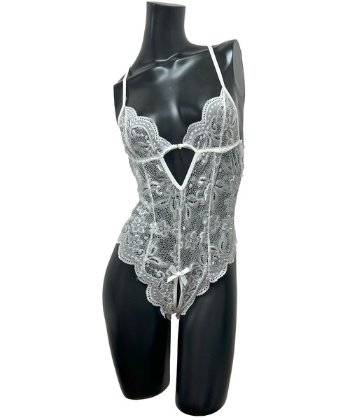 セール】フラワーレースボディスーツランジェリー（その他アンダー