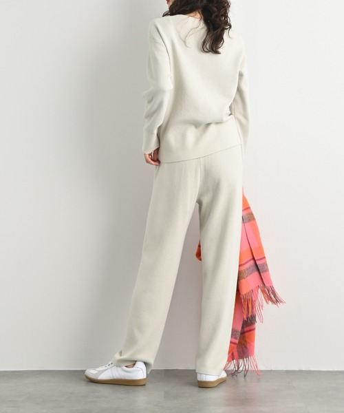 aunt lily(アントリリー)の「ふんわりコットンニットパンツ笳・(その他パンツ・レディース・ネイビー/シルバーグレー・M/LL/L/S)」の8枚目の写真