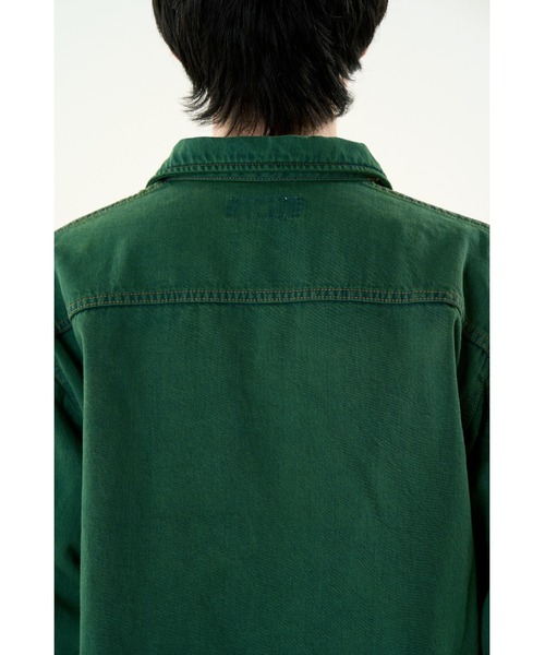 DISCOVERED（ディスカバード）の「COLOR DYE DENIM BLOUSON（デニムジャケット・メンズ・イエロー/グリーン・LARGE/SMALL）」の10枚目の写真