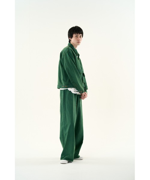 DISCOVERED（ディスカバード）の「COLOR DYE DENIM BLOUSON（デニムジャケット・メンズ・イエロー/グリーン・LARGE/SMALL）」の16枚目の写真