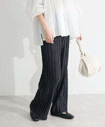 セルフカットウェーブプリーツパンツ