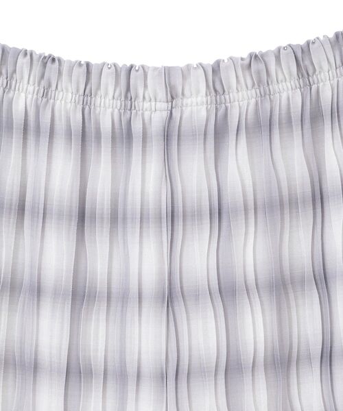 Green Parks(グリーンパークス)の「セルフカットウェーブプリーツパンツ(その他パンツ・レディース・チェック/ドット/ライトイエロー/ネイビー・FREE)」の20枚目の写真