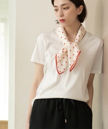 OPAQUE.CLIP（オペークドットクリップ）の「◆《5色展開／SS-LLサイズ》VネックベーシックTシャツ【接触冷感／洗濯機洗い可】（Tシャツ/カットソー・レディース）」
