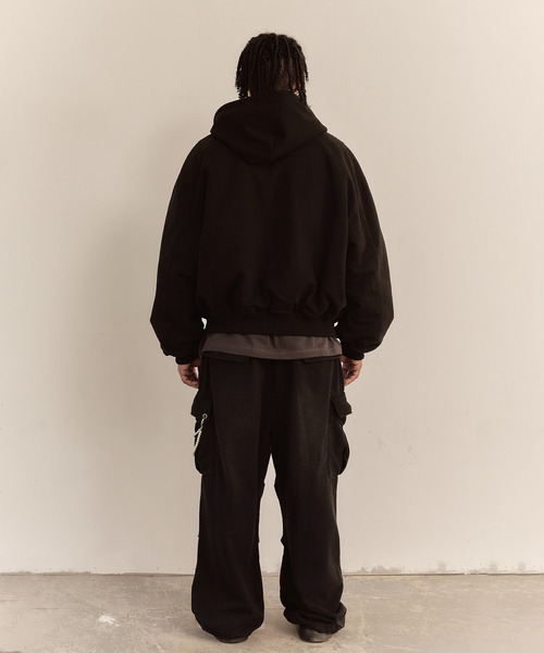 LIBERE（リベーレ）の「LIBERE リベーレ / REVERSIBLE HOODY MA-1 リバーシブルフーディーMA-1ブルゾン / 251108（MA-1・メンズ・ブラック・MEDIUM/SMALL）」の3枚目の写真