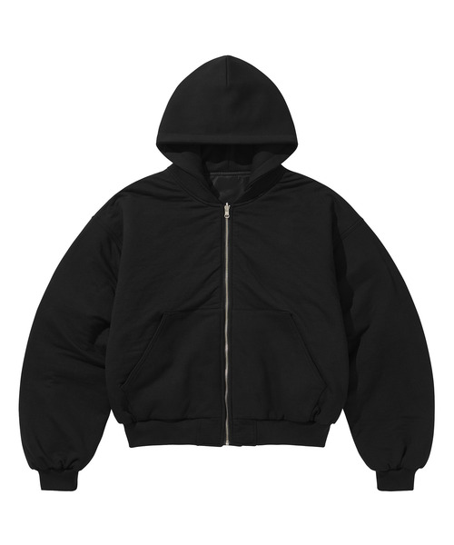 LIBERE（リベーレ）の「LIBERE リベーレ / REVERSIBLE HOODY MA-1 リバーシブルフーディーMA-1ブルゾン / 251108（MA-1・メンズ・ブラック・MEDIUM/SMALL）」の7枚目の写真
