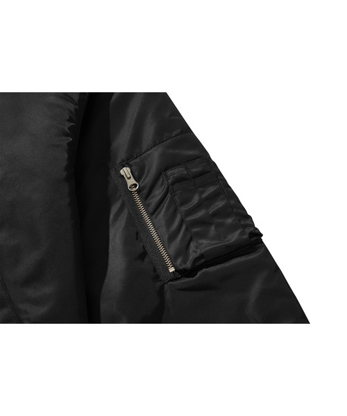 LIBERE（リベーレ）の「LIBERE リベーレ / REVERSIBLE HOODY MA-1 リバーシブルフーディーMA-1ブルゾン / 251108（MA-1・メンズ・ブラック・MEDIUM/SMALL）」の18枚目の写真