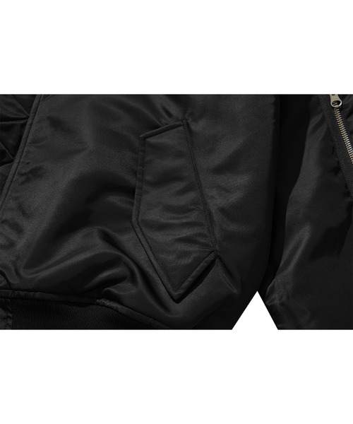 LIBERE（リベーレ）の「LIBERE リベーレ / REVERSIBLE HOODY MA-1 リバーシブルフーディーMA-1ブルゾン / 251108（MA-1・メンズ・ブラック・MEDIUM/SMALL）」の17枚目の写真