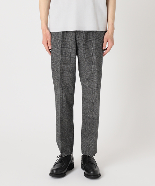 接触冷感＆撥水”クールドッツ ウエストマジック チェックスラックス