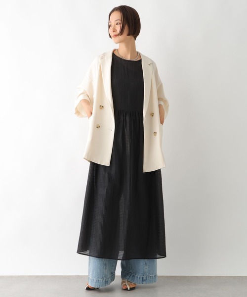 LEPSIM(レプシィム)の「2WAYスリットベストワンピース 326082(ワンピース・レディース・ブラック/オレンジ・FREE)」の7枚目の写真