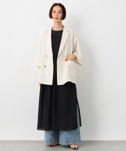 LEPSIM(レプシィム)の「2WAYスリットベストワンピース 326082(ワンピース・レディース・ブラック/オレンジ・FREE)」の8枚目の写真