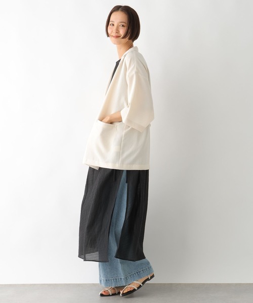 LEPSIM(レプシィム)の「2WAYスリットベストワンピース 326082(ワンピース・レディース・ブラック/オレンジ・FREE)」の9枚目の写真