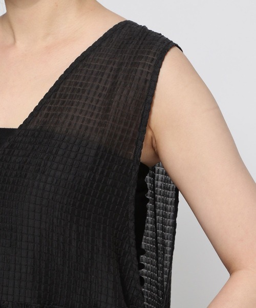 LEPSIM(レプシィム)の「2WAYスリットベストワンピース 326082(ワンピース・レディース・ブラック/オレンジ・FREE)」の21枚目の写真