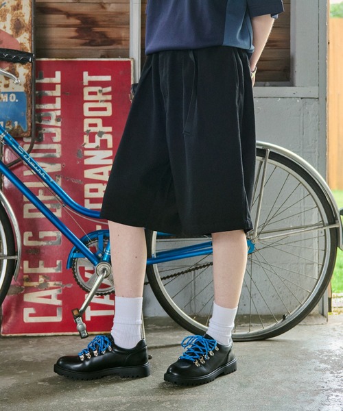 WETTEMPT(ウィテンプト)の「2TUCK ADJUSTER HALF PANTS / ツータックアジャスターハーフパンツ(その他パンツ・メンズ・ブラック/ベージュ・SMALL/MEDIUM/LARGE)」の7枚目の写真