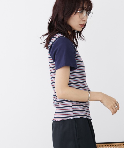 Auntie Rosa Holiday(アンティローザホリデー)の「ヘンリーネックテレコタンク(タンクトップ・レディース・ブラウン/ピンク/その他・FREE)」の6枚目の写真