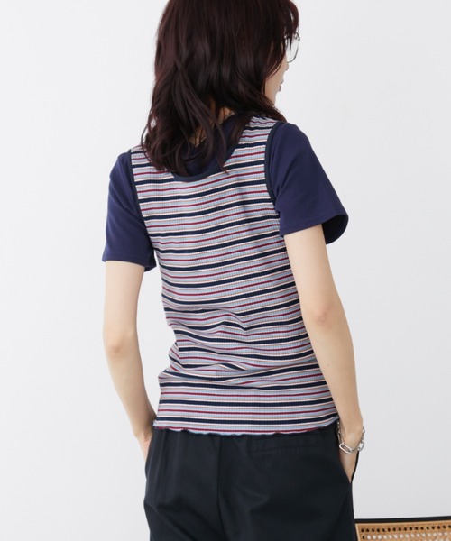 Auntie Rosa Holiday(アンティローザホリデー)の「ヘンリーネックテレコタンク(タンクトップ・レディース・ブラウン/ピンク/その他・FREE)」の7枚目の写真