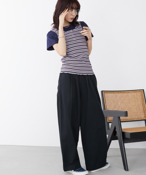 Auntie Rosa Holiday(アンティローザホリデー)の「ヘンリーネックテレコタンク(タンクトップ・レディース・ブラウン/ピンク/その他・FREE)」の9枚目の写真