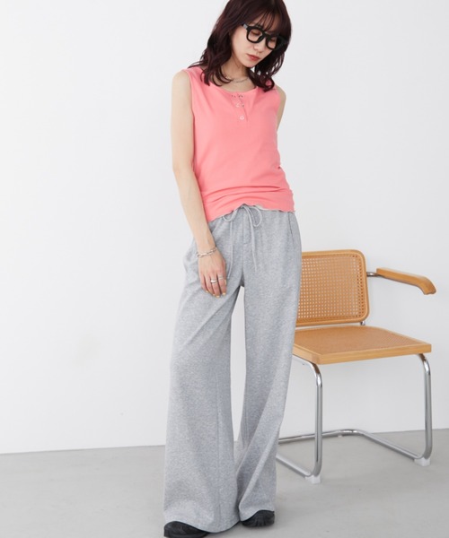 Auntie Rosa Holiday(アンティローザホリデー)の「ヘンリーネックテレコタンク(タンクトップ・レディース・ブラウン/ピンク/その他・FREE)」の18枚目の写真