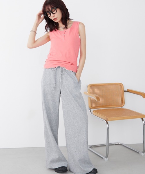 Auntie Rosa Holiday(アンティローザホリデー)の「ヘンリーネックテレコタンク(タンクトップ・レディース・ブラウン/ピンク/その他・FREE)」の19枚目の写真