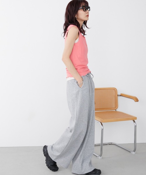 Auntie Rosa Holiday(アンティローザホリデー)の「ヘンリーネックテレコタンク(タンクトップ・レディース・ブラウン/ピンク/その他・FREE)」の20枚目の写真