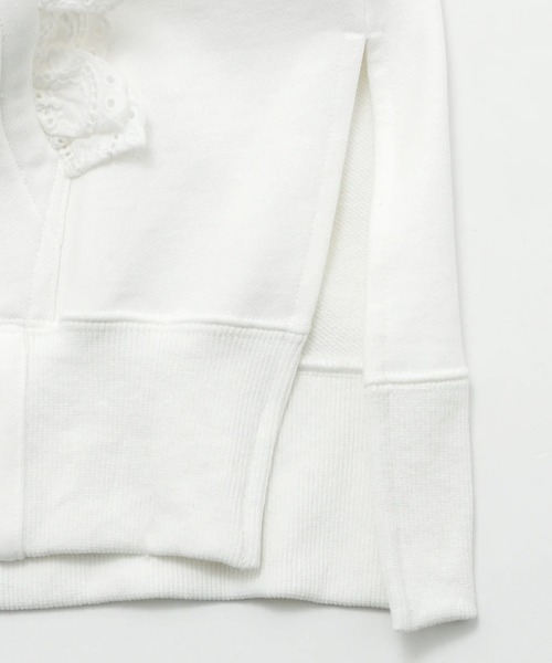 Little sunny bite（リトルサニーバイト）の「littlesunnybite/リトルサニーバイト/lacy-logo-hoodie（パーカー・レディース・ブラック/モスグリーン/ホワイト・S/M）」の12枚目の写真