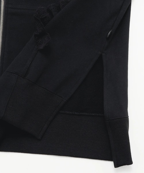 Little sunny bite（リトルサニーバイト）の「littlesunnybite/リトルサニーバイト/lacy-logo-hoodie（パーカー・レディース・ブラック/モスグリーン/ホワイト・S/M）」の11枚目の写真