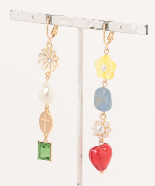 Three Four Time(スリーフォータイム)の「MIXチャームアシメイヤリング(イヤリング・レディース・ゴールド/シルバー・FREE)」の16枚目の写真