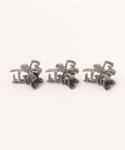 FOREVER 21(フォーエバー トゥエンティーワン)の「リボンヘアクリップセット(バレッタ/ヘアクリップ・レディース・ゴールド/シルバー/ブラック・FREE)」の8枚目の写真