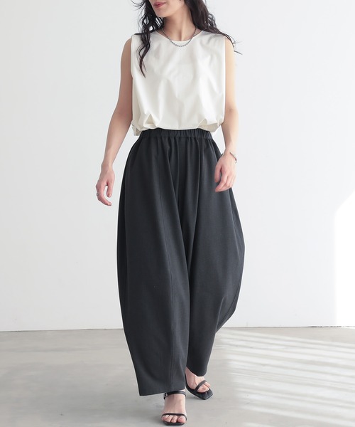 for/c（フォーシー）の「[新色追加]ドライタックノースリーブブラウス【サスティナブル】（シャツ/ブラウス・レディース・オフホワイト/ネイビー/チャコールグレー/ブラック/ブラウン/ピンク・LL/M/L）」の15枚目の写真