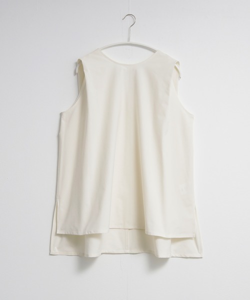for/c（フォーシー）の「[新色追加]ドライタックノースリーブブラウス【サスティナブル】（シャツ/ブラウス・レディース・オフホワイト/ネイビー/チャコールグレー/ブラック/ブラウン/ピンク・LL/M/L）」の7枚目の写真