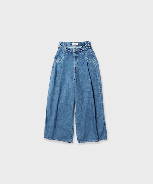 SOMETHING(サムシング)の「SOMETHING/サムシング SO HYPER WIDE ハイウエスト ワイドパンツ(その他パンツ・レディース・インディゴブルー/ブルー・XS/S/M)」の2枚目の写真