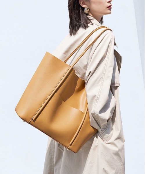 NiiNa(ニーナ)の「【 NiiNa / ニーナ 】高品質牛革 大容量 レザートートバッグ(トートバッグ・レディース・ベージュ/ブラウン/ブラック/ブラウン系その他・FREE)」の20枚目の写真